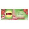 Herbata LIPTON zielona, z nutą truskawki i maliny, 20 torebek 700085 - 1