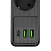 Listwa zasilająca z 5 gniazdami i 3 USB czarna (2 metry), 123drukuj 390029 - 3