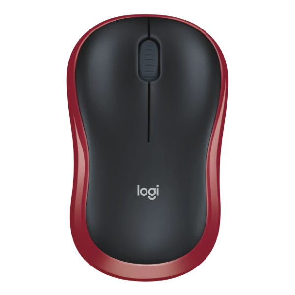 Logitech Myszka bezprzewodowa Logitech M185, czerwona 910-002240 828102 - 1