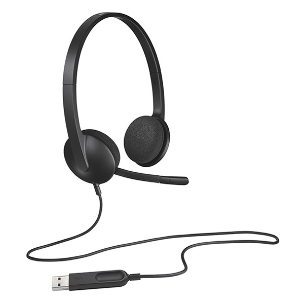 Logitech Słuchawki stereo przewodowe Logitech H340 981-000475 828095 - 1