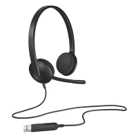Logitech Słuchawki stereo przewodowe Logitech H340 981-000475 828095