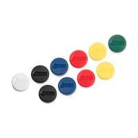 Magnesy kolorowe 30 mm, 123drukuj (10 sztuk) 6163299C 301272