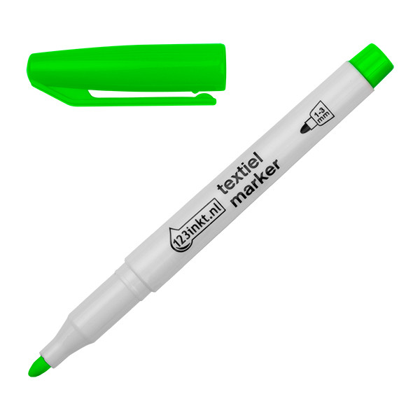 Marker do ubrań pastelowo-zielony (okrągły 1-3 mm), 123drukuj 300848 - 1