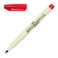 Marker permanentny EKO czerwony (okrągły 1 mm), 123drukuj 390604