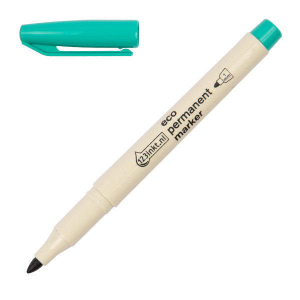 Marker permanentny EKO zielony (okrągły 1 mm), 123drukuj 390608 - 1