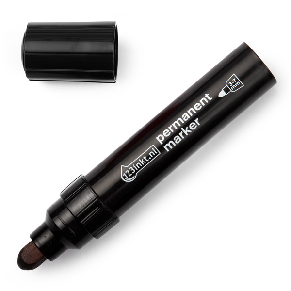 Marker permanentny czarny (okrągły 3-7 mm), 123drukuj 300834 - 1