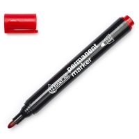 Marker permanentny czerwony (okrągły 2,5 mm), 123drukuj 300165