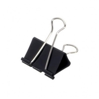 Klipsy biurowe metalowe Maul 19 mm czarne (12 sztuk) 402047