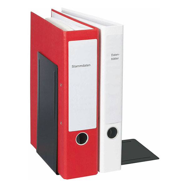 Metalowe podpórki do segregatorów Maul czarne 24 x 24 x 16,8 cm (2 sztuki) 402200 - 5