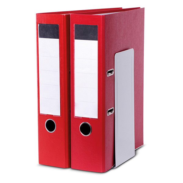 Metalowe podpórki do segregatorów Maul szare 24 x 14 x 12 cm (2 sztuki) 402288 - 6