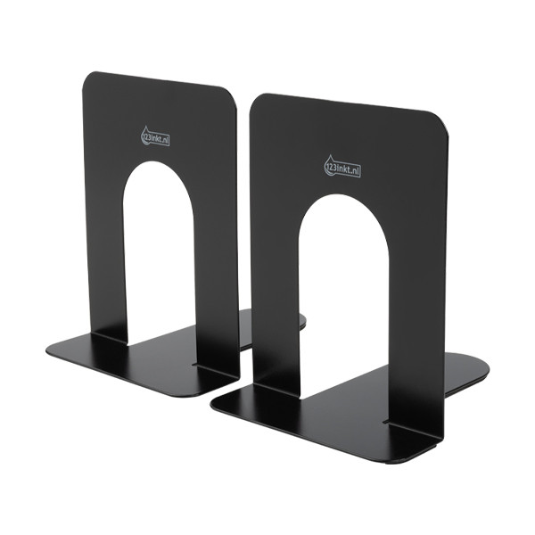 Metalowe podpórki do książek czarne (2 sztuki), 123drukuj 301315 - 3