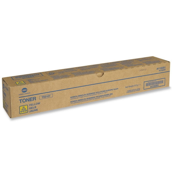 Minolta Konica Minolta TN-216Y (A11G251) toner żółty, oryginalny A11G251 072360 - 1