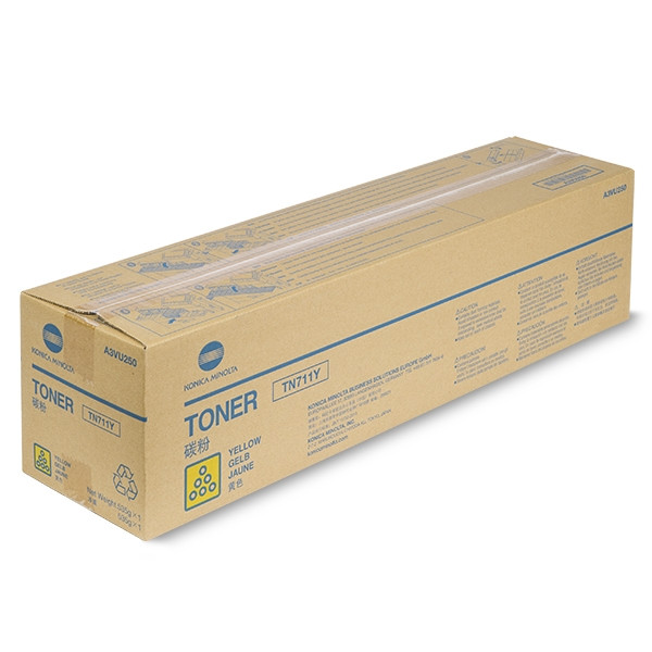 Minolta Konica Minolta TN-711Y (A3VU250) toner żółty, oryginalny A3VU250 072628 - 1