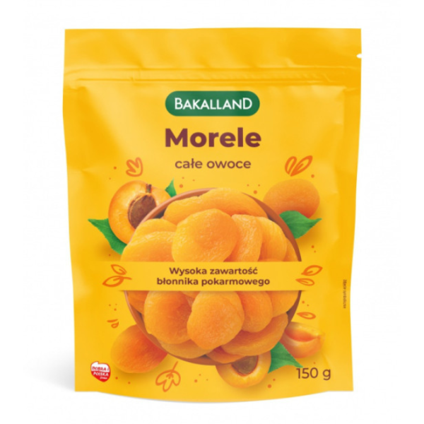 Morele suszone całe owoce, Bakalland, 150 g 700391 - 1