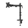 Ramię do monitora Neomounts Nero Quick Fix na 1 monitor, czarne (z zaciskiem i przelotką) 204015 - 2