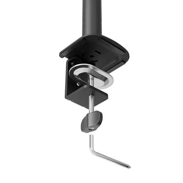 Ramię do monitora Neomounts Nero Quick Fix na 1 monitor, czarne (z zaciskiem i przelotką) 204015 - 4