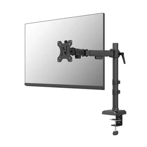 Ramię do monitora Neomounts Nero Quick Fix na 1 monitor, czarne (z zaciskiem i przelotką) 204015 - 1