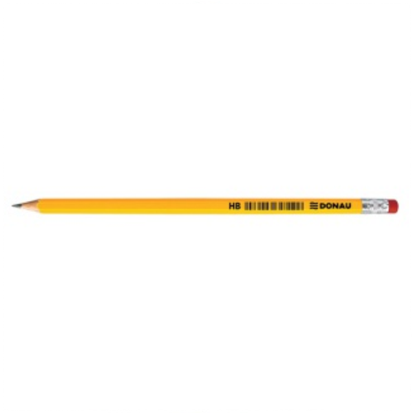 Ołówek drewniany żółty z gumką, (HB) 7386001PL-99 246595 - 1
