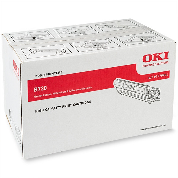 OKI 01279201 toner czarny, oryginalny 01279201 036110 - 1