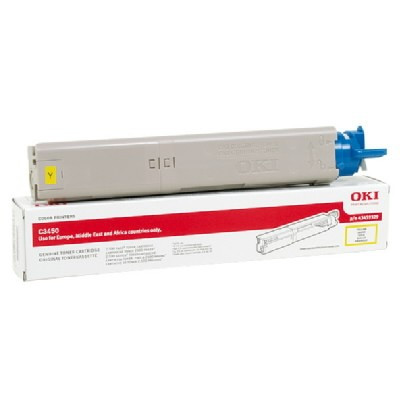 OKI 43459329 toner zółty, oryginalny, zwiększona pojemność 43459329 035946 - 1