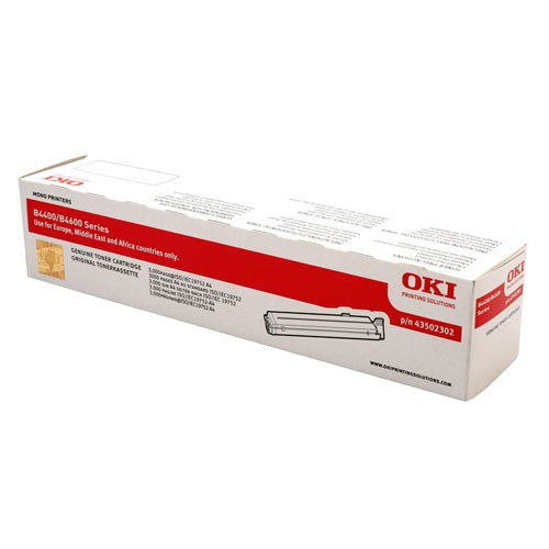 OKI 43502302 toner czarny, oryginalny 43502302 035924 - 1