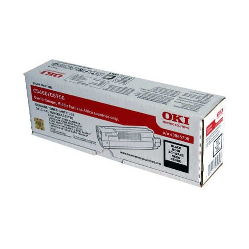 OKI 43865708 toner czarny, oryginalny 43865708 035968 - 1