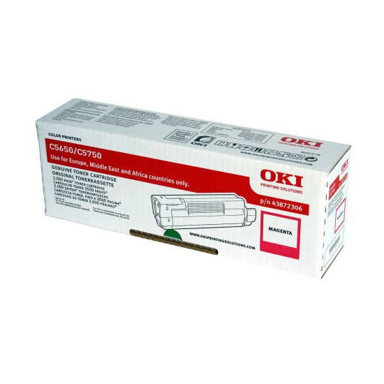 OKI 43872306 toner czerwony, oryginalny 43872306 035964 - 1