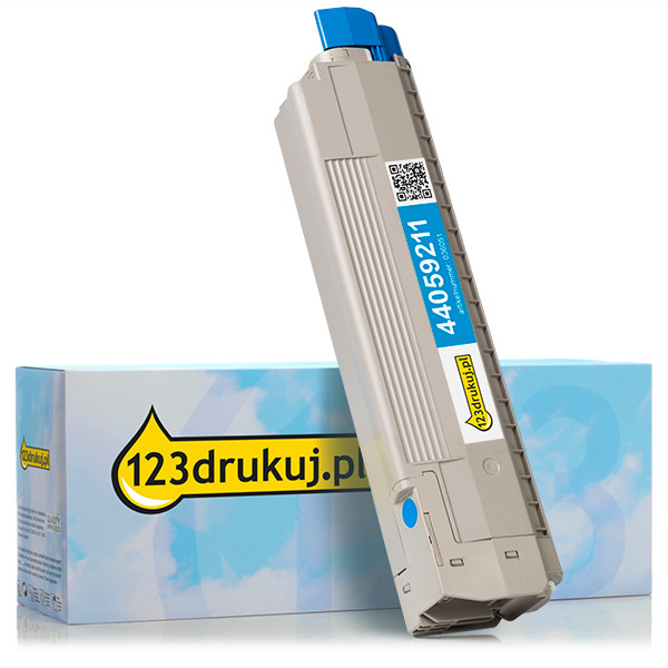 OKI 44059211 toner niebieski, wersja 123drukuj 44059211C 036051 - 1