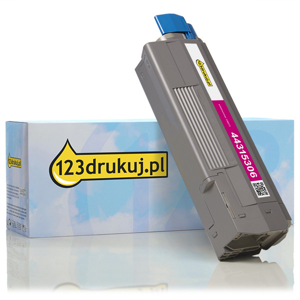 OKI 44315306 toner czerwony, wersja 123drukuj 44315306C 036073 - 1