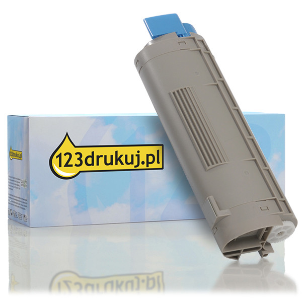 OKI 44318607 toner niebieski, wersja 123drukuj 44318607C 036087 - 1