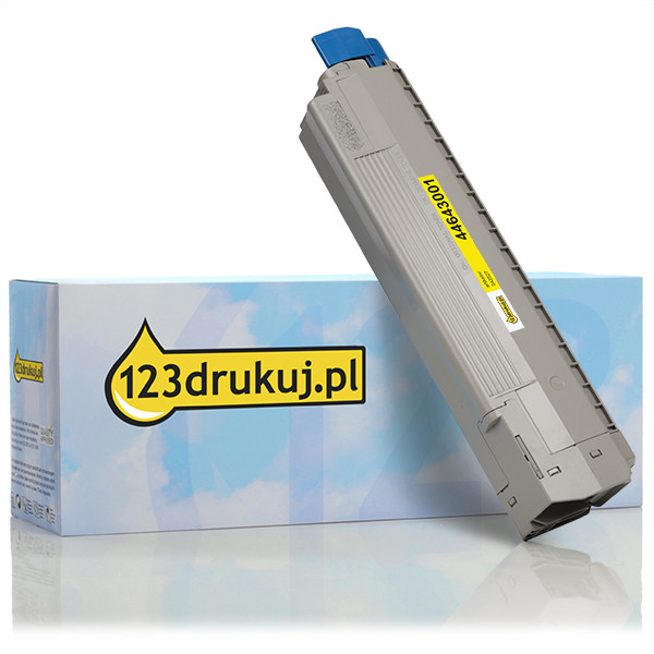 OKI 44643001 toner żółty, wersja 123drukuj 44643001C 042527 - 1