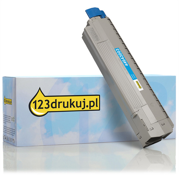 OKI 44643003 toner niebieski, wersja 123drukuj 44643003C 042523 - 1