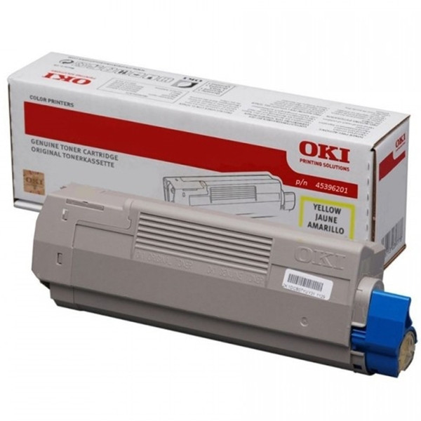 OKI 45396201 toner żółty, zwiększona pojemność, oryginalny 45396201 036140 - 1