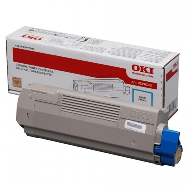 OKI 45396203 toner niebieski, zwiększona pojemność, oryginalny 45396203 036136 - 1