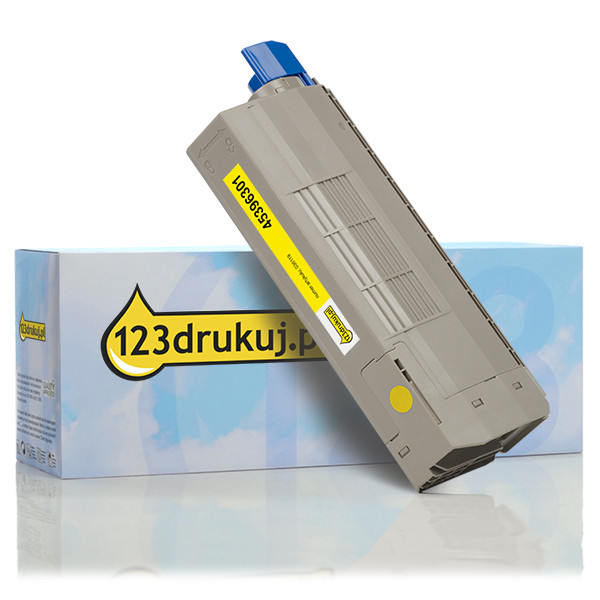 OKI 45396301 toner żółty, wersja 123drukuj 45396301C 036119 - 1