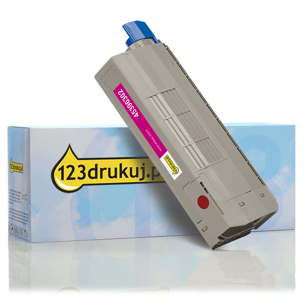 OKI 45396302 toner czerwony, wersja 123drukuj 45396302C 036117 - 1