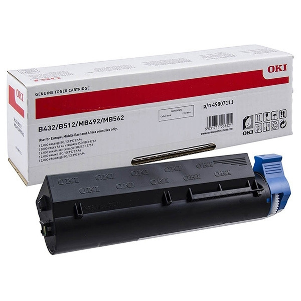 OKI 45807111 toner czarny, ekstra zwiększona pojemność, oryginalny 45807111 042704 - 1