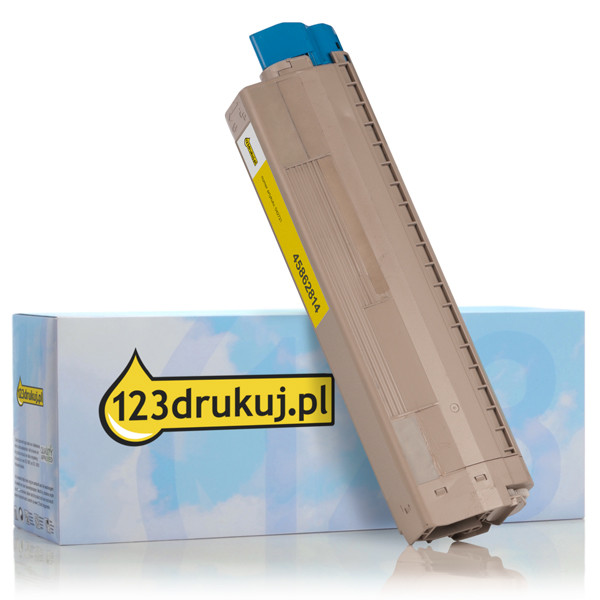 OKI 45862814 toner żółty, zwiększona pojemność, wersja 123drukuj 45862814C 042721 - 1