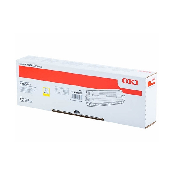 OKI 45862837 toner żółty, oryginalny 45862837 042712 - 1