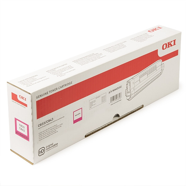 OKI 46443102 toner czerwony, zwiększona pojemność, oryginalny 46443102 036188 - 1