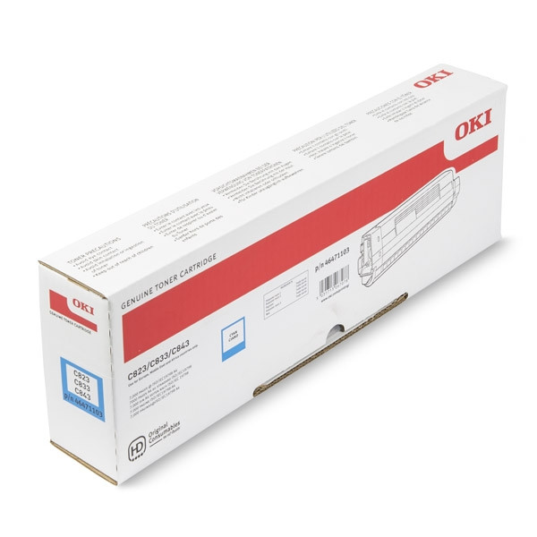 OKI 46471103 toner niebieski, oryginalny 46471103 036178 - 1