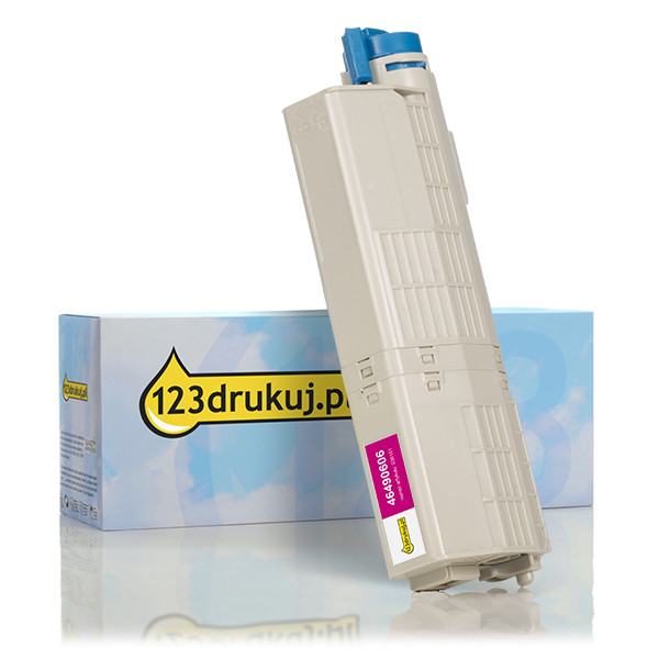 OKI 46490606 toner czerwony, wersja 123drukuj 46490606C 036161 - 1