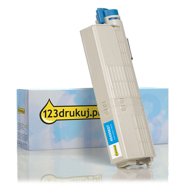 OKI 46490607 toner niebieski, wersja 123drukuj 46490607C 036159 - 1