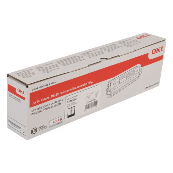 OKI 46861308 czarny toner, zwiększona pojemność, oryginalny 46861308 042766 - 1