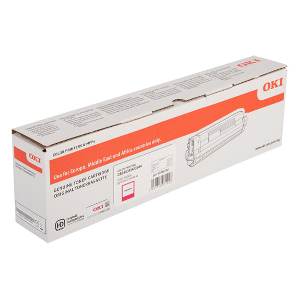 OKI 47095702 toner czerwony, oryginalny 47095702 042762 - 1