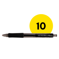 Oferta: 10x długopis żelowy czarny 123drukuj