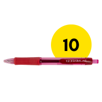 Oferta: 10x długopis żelowy czerwony 123drukuj