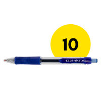 Oferta: 10x długopis żelowy niebieski 123drukuj  301166