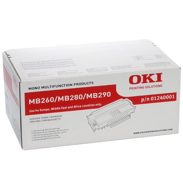 Oki 01240001 toner czarny, zwiększona pojemność, oryginalny 01240001 036060 - 1