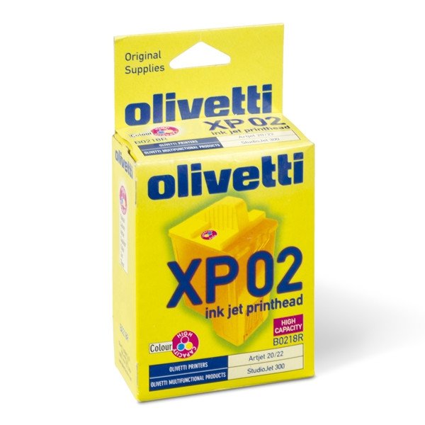 Olivetti B0218R (XP 02) tusz trójkolorowy, zwiększona pojemność, oryginalny B0218R 042310 - 1